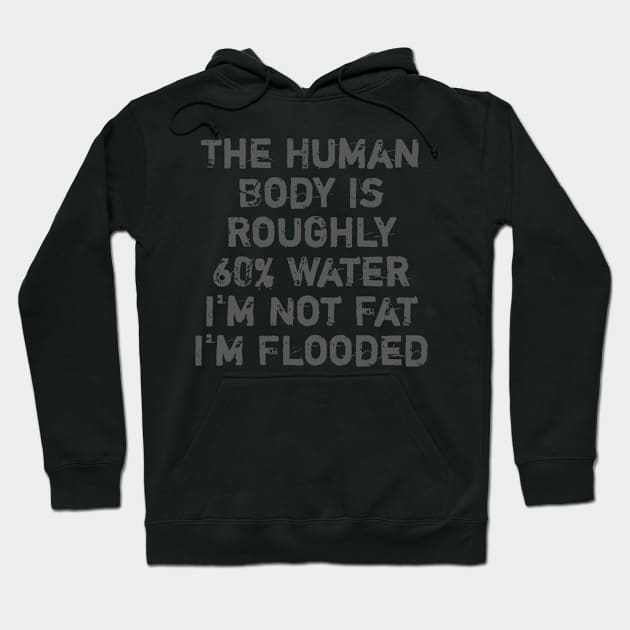 Funny I'm Not Fat I'm Flooded Hoodie by silentboy